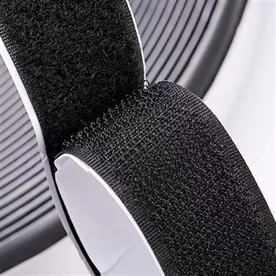 Gancho y bucle de retardante de llama adhesiva